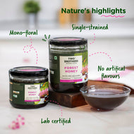 Forest Honey 350g | Raw, Unprocessed, Natural, Wild, and Unfiltered Honey