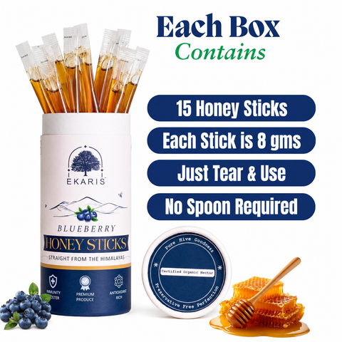 Honey Sticks | Blueberry Flavored - 15 pcs