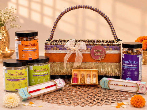 Munchika “Rishta Dil Se” Premium Rakhi Gift Hamper for Brother | Rakhi Card