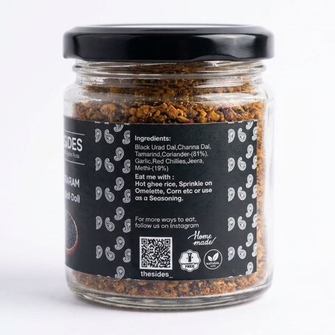 Nalla Karam – Fiery Black Urad Chilli Podi from Andhra