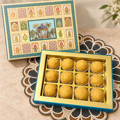 Suneheri Mithaas - Besan Laddoos - (Delivered Separately Next Day)
