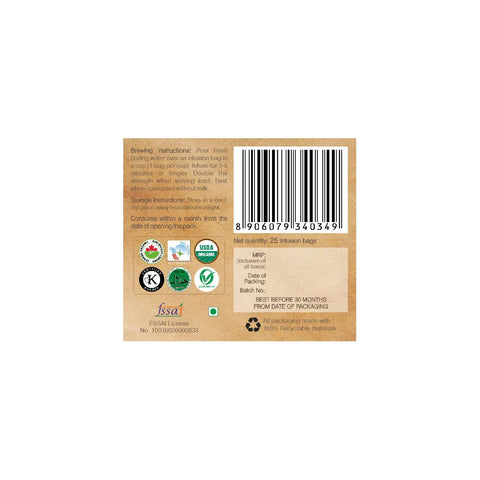 Organic Wellness Tulsi Green Tea Premium (25 Tea Bags)