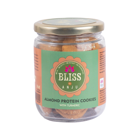 Channa Sattu Almond Protein Cookies with Turmeric