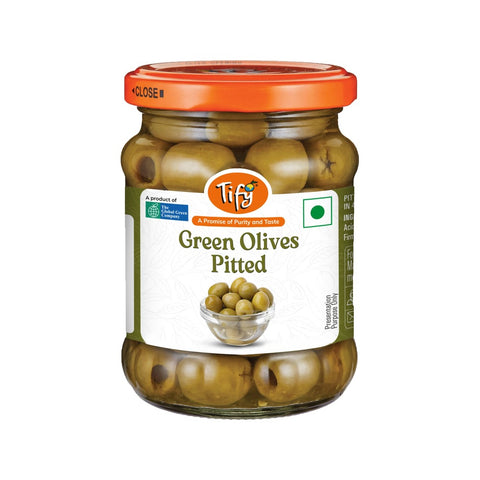 Tify Pitted Green Olives 210g