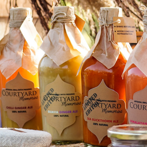 Courtyard Memories Guava Ginger Ale 410 ml