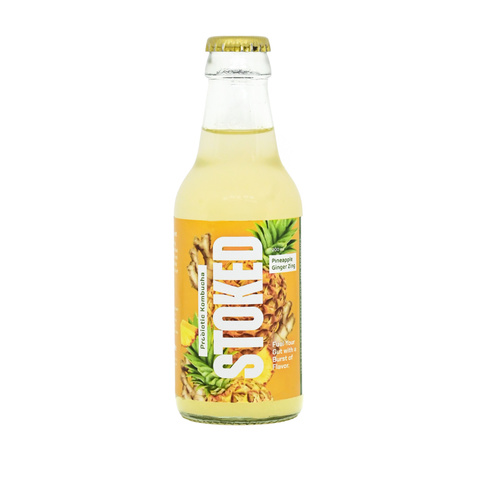 Stoked Kombucha Pineapple Ginger Zing 200ml
