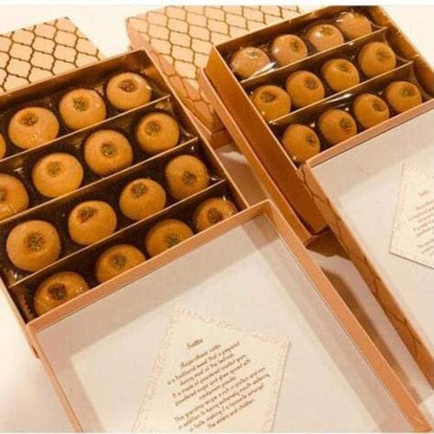 Sattu Laddoo-Tasty Rajasthani Sweet Box - 16 pieces (Delivered Separately Next Day)