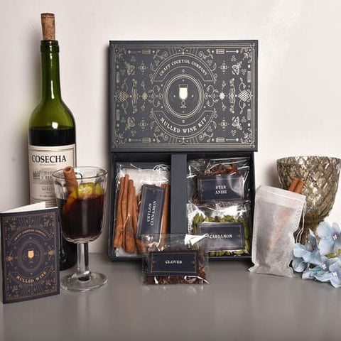 Mulled Wine Kit - Premium Gift Box - Makes 5 litres of Mulled Wine With 5 infusion bags