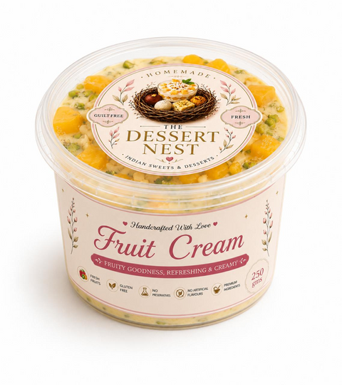 Fruit Cream – A Creamy Bowl of Freshness (Delivered Separately Next Day)