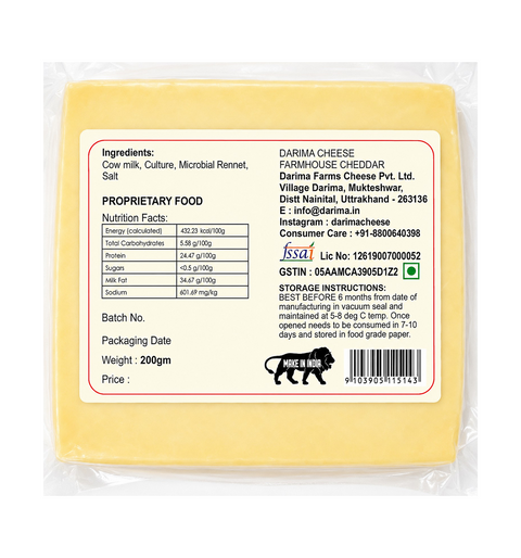 Farmhouse Cheddar Cheese