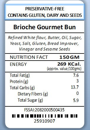 Brioche Gourmet Bun (2pc)