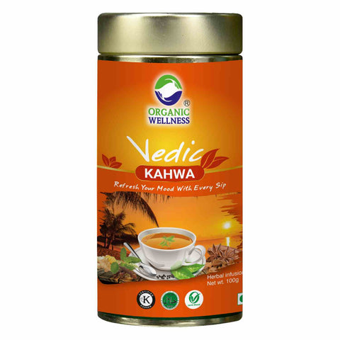 Organic Wellness Vedic Kahva Tea (Tin)  100 grams