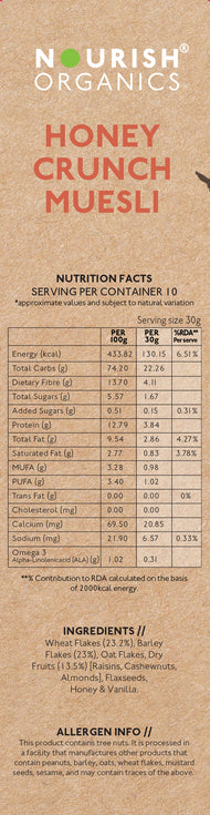 Honey Crunch Muesli 300g