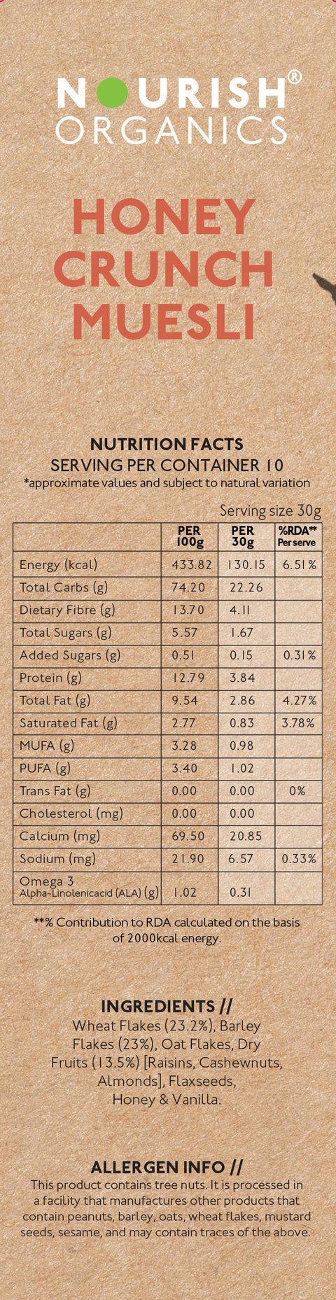 Honey Crunch Muesli 300g