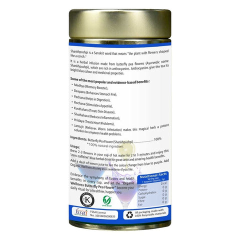 Organic Wellness Butterfly Pea Tea (Tin) 50 grams