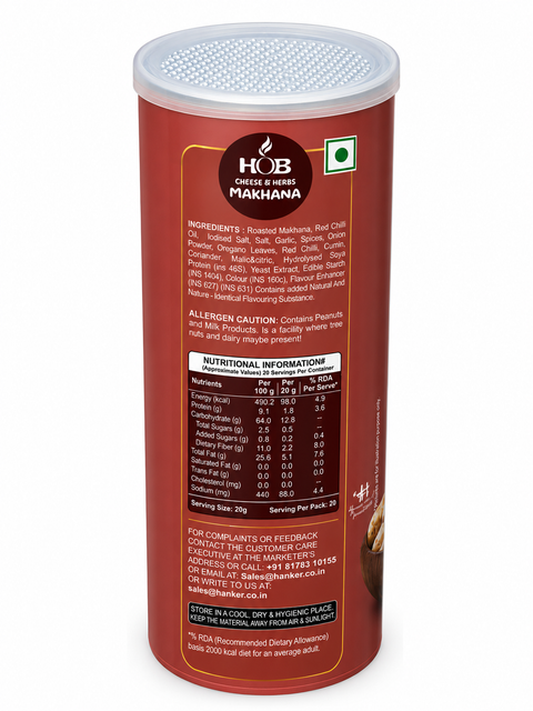 HOB Cheese & Herbs Makhana 60G