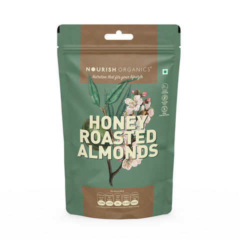 Nourish Organics Honey Roasted Almonds 100grams