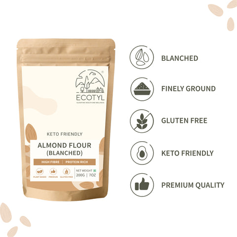Ecotyl Natural Almond Flour (Blanched) 200 grams