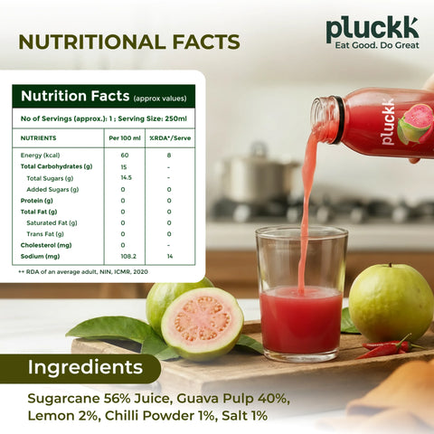 Pluckk Cold Pressed Chilli Guava 250ml