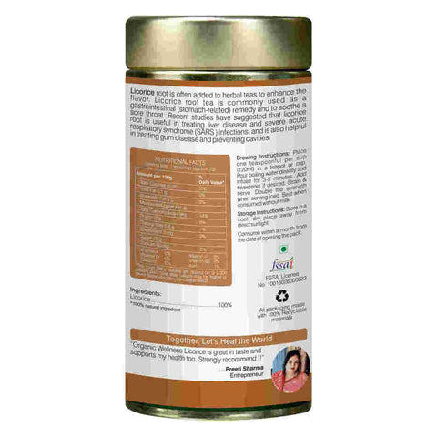 Licorice Mulethi Tea (Tin) (Certified Organic)