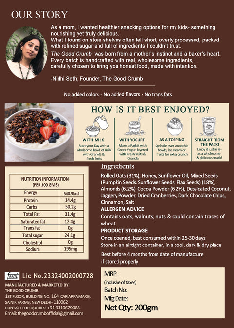 Cocoa Almond Granola
