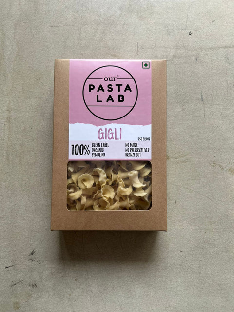 Eggless Semolina Gigli