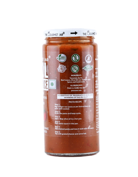 The Gourmet Jar Basil Pasta Sauce 390 grams