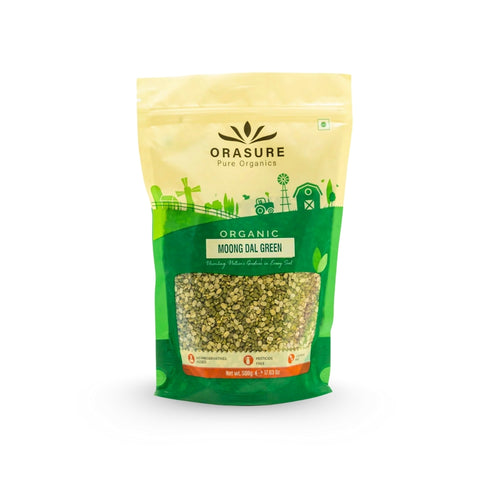 Orasure Organics Moong Dal Split (Green)