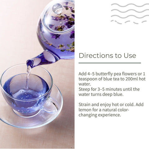 Ecotyl Blue Tea | Dried Butterfly Pea Flowers | Herbal Tea | 20g