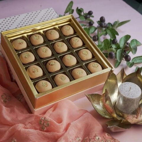 Sattu Laddoo-Tasty Rajasthani Sweet Box - 16 pieces (Delivered Separately Next Day)