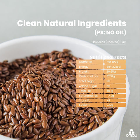 Omay Foods Flax Seeds (Roasted)