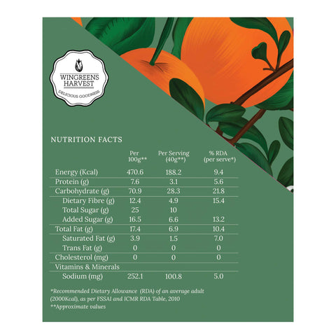 Crunchy Granola Bars - Cranberry & Orange (Single)