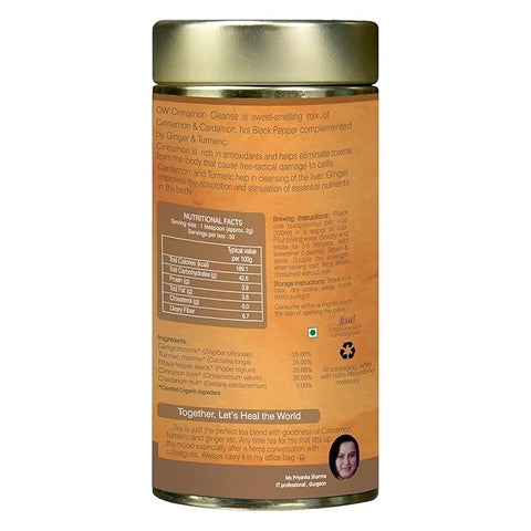 Organic Wellness Cinnamon Indian Rose (Tin) 100 grams