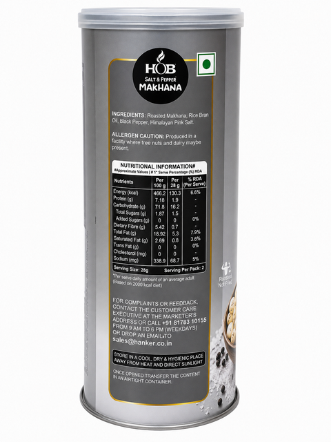 HOB Salt & Pepper Makhana 60G