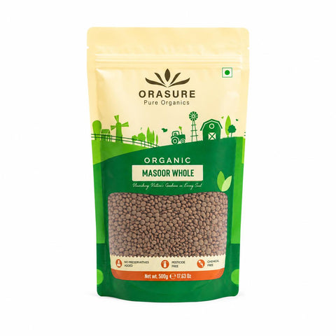 Orasure Organics Masoor Whole