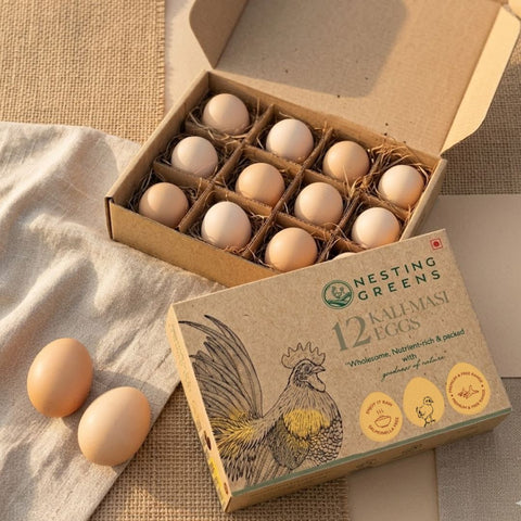 Kadaknath Eggs - (12pcs)
