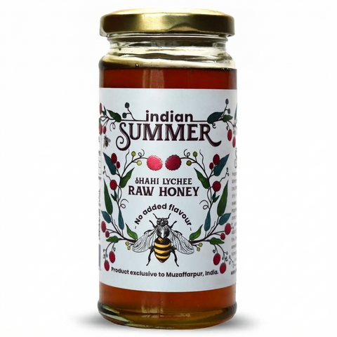 Indian Summer Food Raw Shahi Lychee Honey 275grams