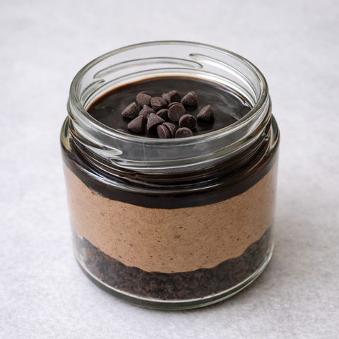 Gluten Free Mocha Truffle Brownie Cake Jar