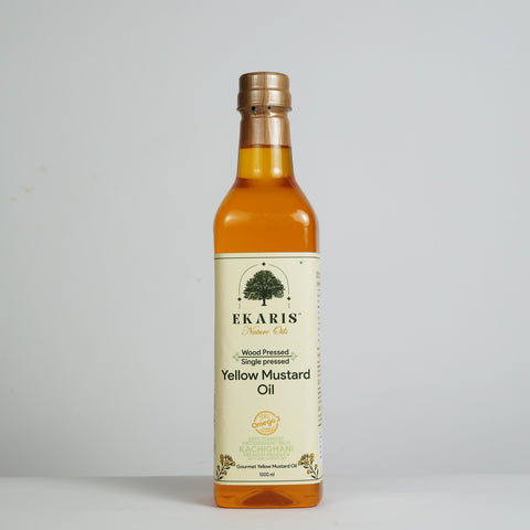 Wood Pressed Yellow Mustard Oil - 1 Liter