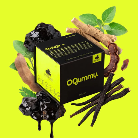 Organic Soul Shilajit+ O Gummy – Himalayan Shilajit, KSM-66 Ashwagandha & Black Musli | Imli Flavour | 30 Gummies