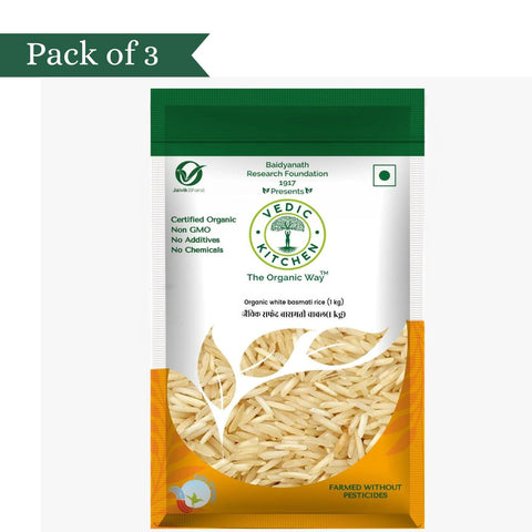 Organic White Basmati Rice Pack of 3