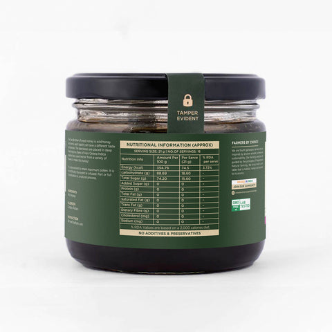 Forest Honey 350g | Raw, Unprocessed, Natural, Wild, and Unfiltered Honey