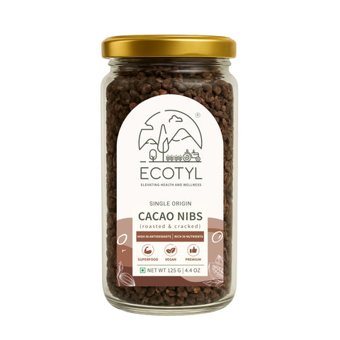 Ecotyl Cacao Nibs | Crunchy & Nutritious | High in Magnesium | 125g