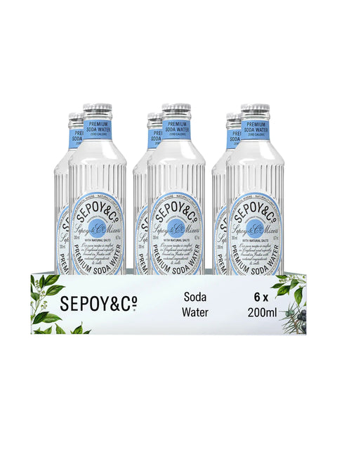 Sepoy & Co Premium Soda Water (Pack of 6)