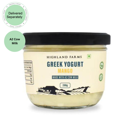 Greek Yogurt (A2 Cow Milk) (Delivered Separately Next Day)