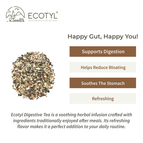 Ecotyl Digestive Tea | Gut Health | Herbal Tea  | 60g