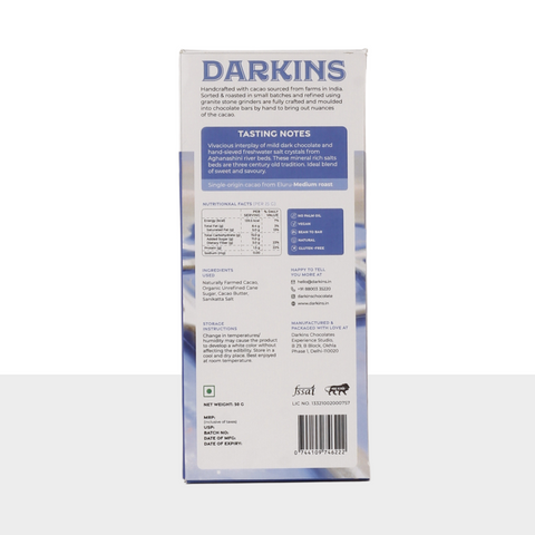 Darkins 56% Artisanal Dark Chocolate with Sanikatta Salt
