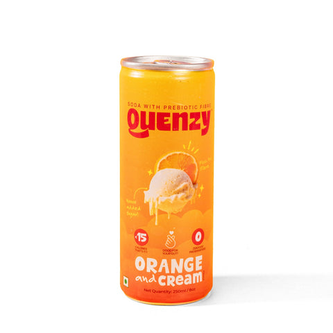 Quenzy Orange cream Prebiotic soda  250ml