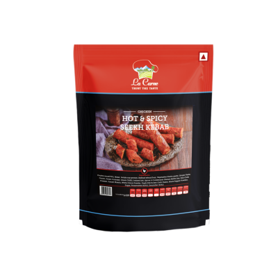 La Carne Chicken Hot & Spicy Seekh Kebab 500g