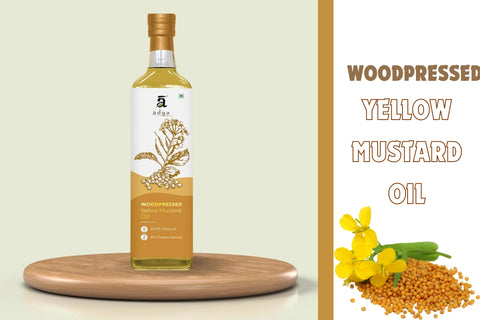 Adya Organics Woodpressed Yellow Mustard Oil
